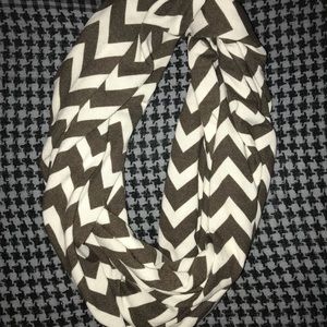 Brown Chevron Scarf